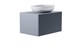 ASTRA-FORM Тумба подвесная М-40 80см 1ящ NCS S 3005-R80B мат./волна, раковина Атрия бел гл, столешница Solid в цвете 4631177714788