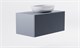 ASTRA-FORM Тумба подвесная М-40 100см 1ящ NCS S  S 3005-R80B мат./волна, раковина Атрия бел гл, столешница Solid в цвете 4631177714900