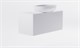 ASTRA-FORM Тумба подвесная М-40 90см 1ящ белый матовый/волна, раковина Атрия бел глянец, столешница Solid бел матовый 4631177714870