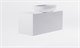 ASTRA-FORM Тумба подвесная М-40 Slim 100см 1ящ белый мат./волна, раковина Атрия бел глянц, столешница Solid белый мат. 4631177716133