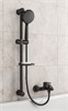 CERSANIT Душевой гарнитур LARA (стойка) 3 режима шланг 180 металл черный A68146