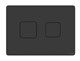 CERSANIT Кнопка ACCENTO SQUARE для AQUA пневматическая пластик черный матовый A63838