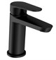 CERSANIT Смеситель для раковины средний LARA однорычажный черный A68152