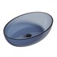 ABBER Раковина накладная прозрачная  Kristall AT2801Saphir синяя AT2801Saphir