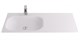 AQUATON Раковина Бланш 1050 белая левая 1A742131B101L 1A742131B101L