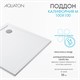 AQUATON Душевой поддон из литьевого мрамора Калифорния М 100х100 квадратный белый 1A739636CA010 1A739636CA010