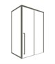 TIMO Душевая дверь TDSS-140/13C-8L, раздвиж 1400*2000, проф никель + торцевое стекло TSS-1000/13C-8 1000*2000, проф никель T50L+T61