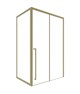 TIMO Душевая дверь TDSS-140/17C-8L, раздвиж 1400*2000, проф матовое золото + торцевое стекло TSS-900/17C-8 900*2000, проф матовое золото T54L+T62