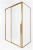 TIMO Душевая дверь TDSS-140/17C-8R, раздвиж 1400*2000, проф матовое золото + торцевое стекло TSS-900/17C-8 900*2000, проф матовое золото T54R+T62