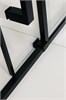TIMO Душевая дверь TDSS-140/03C-8R, раздвиж 1400*2000, проф черный + торцевое стекло TSS-1000/03C-8 1000*2000, проф черный T58R+T65