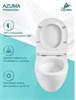 AZUMA Primavera Унитаз подвесной безободковый Торнадо, с быстросъемным сиденьем микролифт AZU-093T-UR3