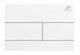 AZUMA Slim13 Кнопка для инсталляции AZU013.01 белая глянец, пластик AZU013.01