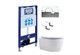 AQUATEK SET ЕВРОПА New-067 4в1 (рама INS-0000025 +крепление KKI-0000002 +кнопка KDI-0000067 +унитаз AQ1106L-00 +тонкое сиденье с механиз) SET AQUATEK ЕВРОПА New-067 4в1