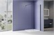 AQUATEK Душевая перегородка Walk In 100см, с держателем 1200мм, профиль черный матовый, стекло прозрачное, закаленное AQ.WI.100.1BL