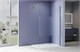 AQUATEK Душевая перегородка Walk In 90см, с держателем 1200мм, профиль оружейная сталь, стекло прозрачное+матовое, закаленное AQ.WI.090.3GM