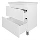 AZARIO Комплект Тумба KANTRI 70/2Н 700х455х865 напольная, с раковиной Фостер 70, белый глянцевый (CS00097252) CS00097252