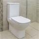 AZARIO Унитаз-компакт VARO 365х615х805 напольный, безободковый,с быстросъемным сиденьем Микролифт, дюропласт (AZ-2171-1) AZ-2171-1