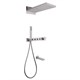 ABBER Душевая система Rund AF8753SP скрытого монтажа с изливом, термостат, сатин AF8753SP