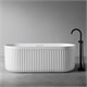 ABBER Ванна из искусственного камня Stuttgart AM9925 белая матовая AM9925