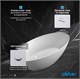 ABBER Акриловая ванна AB9374-1.8 белая AB9374-1.8