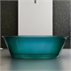 ABBER Прозрачная ванна Kristall AT9707Aquamarin бирюзовая AT9707Aquamarin