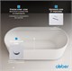 ABBER Акриловая ванна AB9444MW белая матовая AB9444MW