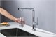 AQUAme AQM9903CR  Cucina Смеситель для кухни  с выдвижным L-образным изливом, с подключением к фильтру с питьевой водой, хром AQM9903CR