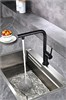 AQUAme AQM9903MB  Cucina Смеситель для кухни  с выдвижным L-образным изливом, с подключением к фильтру с питьевой водой, черный матовый AQM9903MB