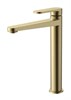 AQUAme AQM6914BG Novara Смеситель для свободностоящей раковины, цвет золото шлифованное AQM6914BG