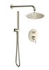 AQUAme AQM8404BN Набор для комплектации душа со смесителем, шлифованный никель AQM8404BN