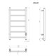 ARINGA Порто полотенцесушитель лесенка электрический 80*40, матовый хром AR03040CHM