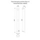 VECONI Полотенцесушитель электрический Еро-A, 10/120, графит брашинг E12010GR-A