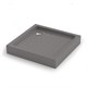 VECONI Душевой поддон квадратный Tezeo Acrylic TZ-52GR, 900x900x150, акрил, серый TZ52GR-90-C5