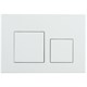 VECONI Кнопка смыва FLUSH V4, FLV4-W, 240х162х10, пластик, белый глянец FLV4-W