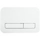 VECONI Кнопка смыва FLUSH V12, FLV12-W, 240х162х7, пластик, белый глянец FLV12-W