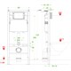 VECONI Инсталляция для унитаза FRAME600, 500x165x1125 VF600