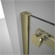 VECONI Душевая дверь раздвижная Vianno VN-75G, 1300x2000, золото брашинг, стекло прозрачное VN75G-130-01-C4