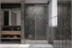 VECONI Душевая дверь Premium Trento PTD-30GR, 1400х2000, брашированный графит, стекло прозрачное PTD30-GR-140-01-C4