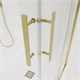 VECONI Душевой угол квадратный, двери раздвижные  Evo 300 G, 1000х1000x1950, золото брашинг, прозрачное стекло E3-G-100100-01-C9