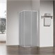 VECONI Душевой угол квадратный, двери раздвижные Rovigo RV-50CH, 900х900х1950, хром, стекло pear RV50CH-9090-02-C8