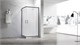 VECONI Душевой угол квадратный, двери раздвижные Rovigo RV-27GM, 800x800x1900, оружейная сталь, прозрачное стекло RV27GM-8080-01-C8