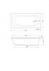 CEZARES Piave Акриловая ванна пристенная прямоугольная размер 150x70 см, белый PIAVE-150-70-42-W37
