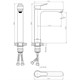 LEMARK Смеситель Siberia LMF-7015B-C для накладной раковины, высокий, хром LMF-7015B-C