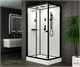 ESBANO Fora Душевая кабина прямоугольная размер 110x80 см профиль - черный матовый / стекло - прозрачное ESKBFO1180CKR