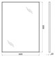 BELBAGNO Зеркало в алюминиевой раме SPC-AL-600-800, 600x20x800 SPC-AL-600-800
