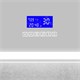 BELBAGNO Зеркало с встроенным светильником, сенсорным выключателем, bluetooth, цифровым термометром, радио SPC-GRT-1000-800-LED-TCH-RAD, 12W, 220-240V, 1000x30x800 SPC-GRT-1000-800-LED-TCH-RAD