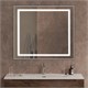 BELBAGNO Kraft Зеркало в алюминиевой раме со встроенным светильником и сенсорным выключателем по периметру рамы, SPC-KRAFT-900-800-SENS-AL, 900x800x32 мм SPC-KRAFT-900-800-SENS-AL