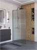 BELBAGNO Uno Душевая перегородка ширина 100 см, профиль - оружейная сталь / стекло - прозрачное UNO-L-1-TB-100-FL-GM