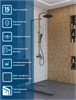 BELBAGNO Uno Душевая перегородка ширина 60 см, профиль - оружейная сталь / стекло - прозрачное UNO-L-1-TB-60-C-GM