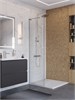 BELBAGNO Uno Душевая перегородка ширина 70 см, профиль - хром / стекло - прозрачное UNO-L-1-TB-70-C-Cr